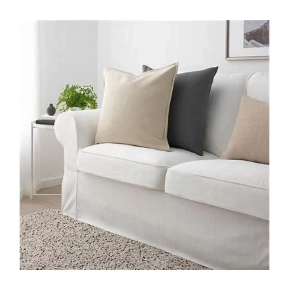 Ikea JOFRID Cushion cover blue Grey woven